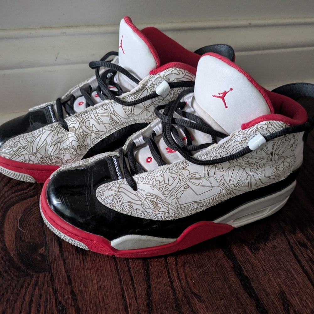 Jordan Kids Shoes - Red, Black, and White